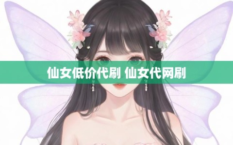 仙女低价代刷 仙女代网刷