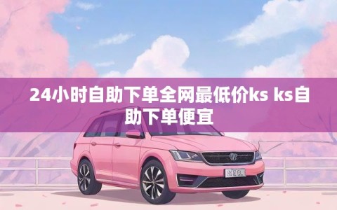 24小时自助下单全网最低价ks ks自助下单便宜