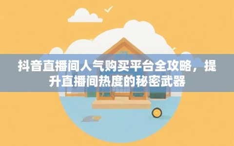抖音直播间人气购买平台全攻略，提升直播间热度的秘密武器