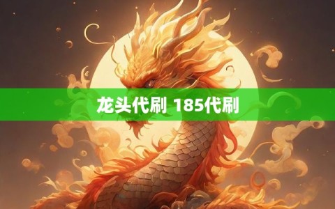 龙头代刷 185代刷