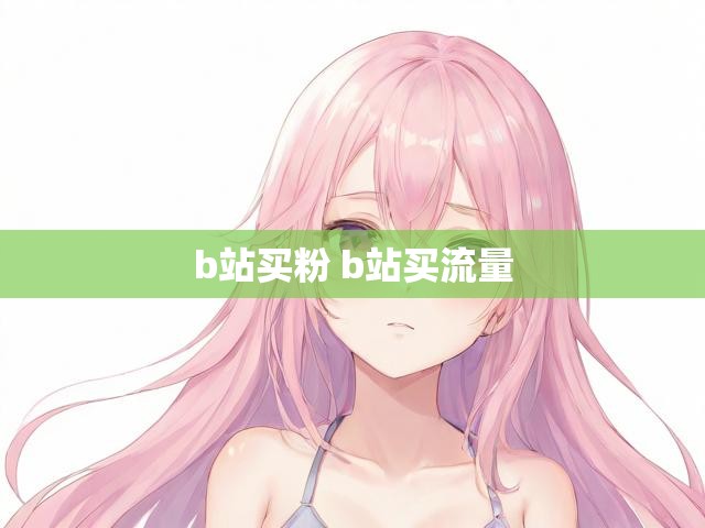 b站买粉 b站买流量